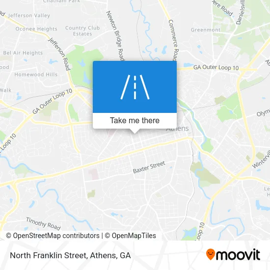 North Franklin Street map