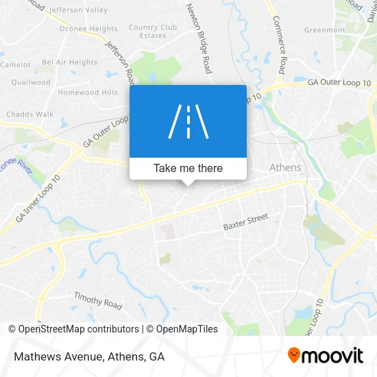 Mathews Avenue map
