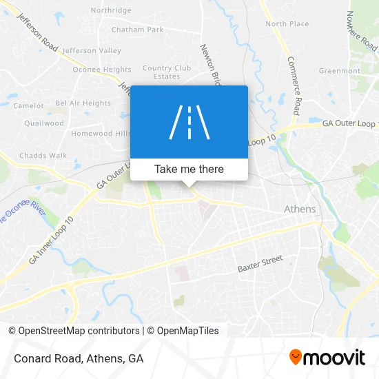 Conard Road map