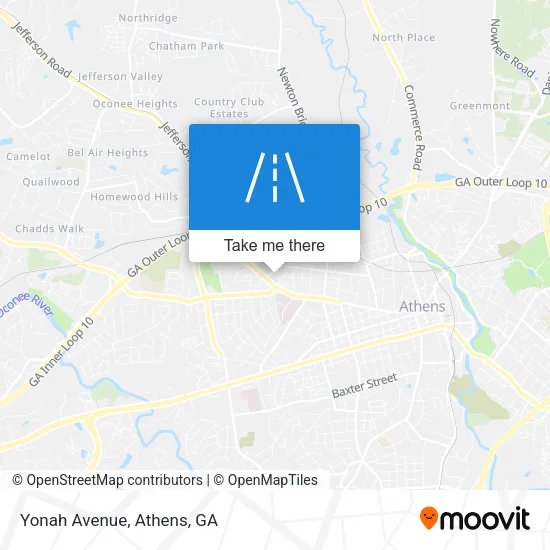 Yonah Avenue map