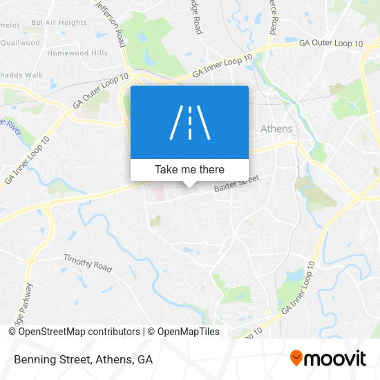 Benning Street map
