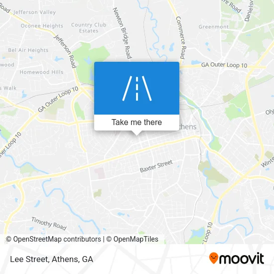 Lee Street map