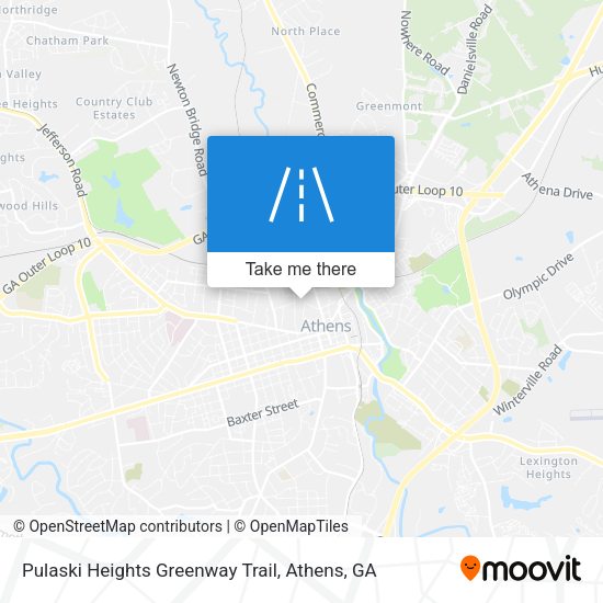 Pulaski Heights Greenway Trail map
