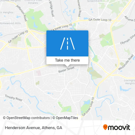 Henderson Avenue map