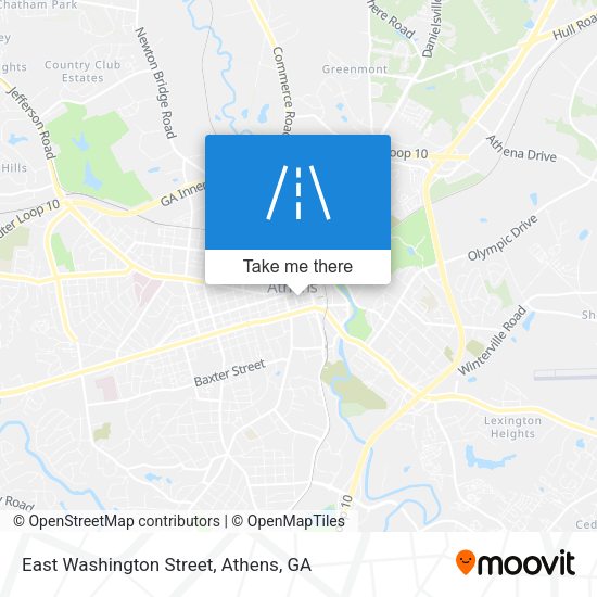 East Washington Street map