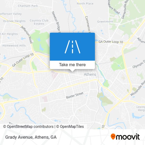 Mapa de Grady Avenue