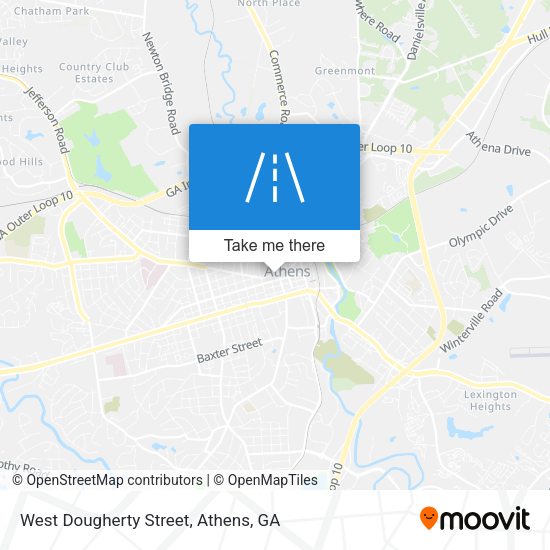 Mapa de West Dougherty Street