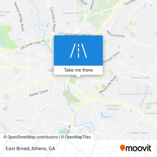 East Broad map