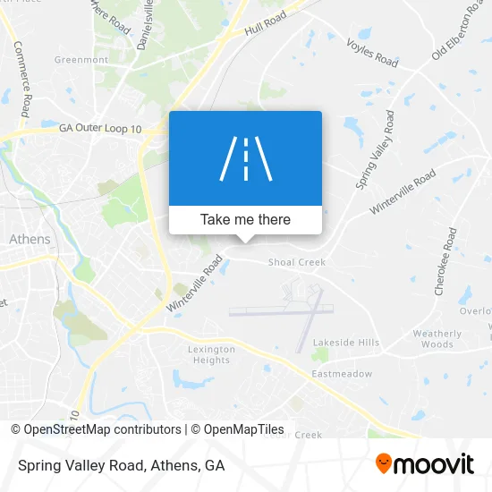 Spring Valley Road map