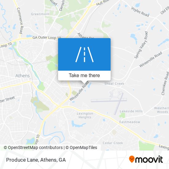 Produce Lane map