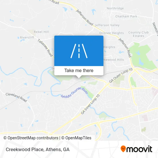 Creekwood Place map