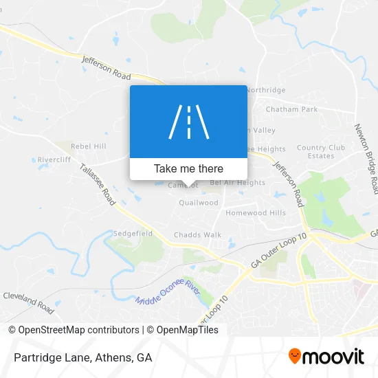 Partridge Lane map