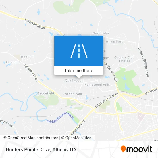 Hunters Pointe Drive map