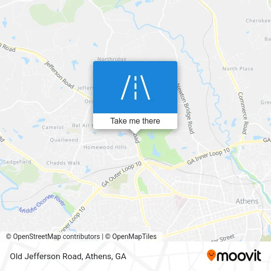 Old Jefferson Road map