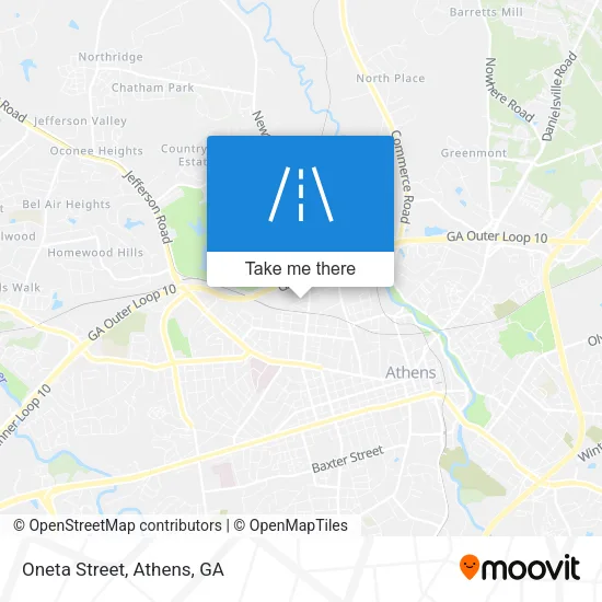 Oneta Street map