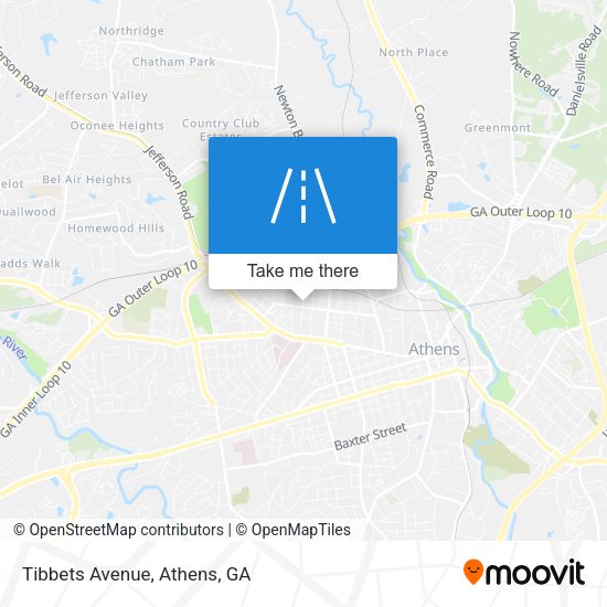 Mapa de Tibbets Avenue