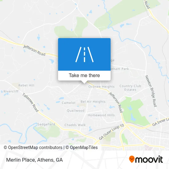 Merlin Place map