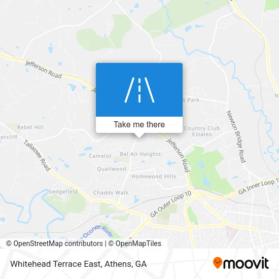 Whitehead Terrace East map
