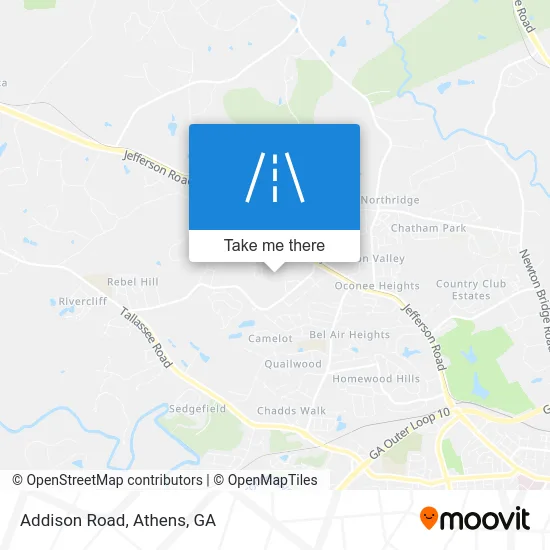 Addison Road map