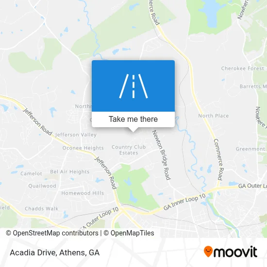 Acadia Drive map