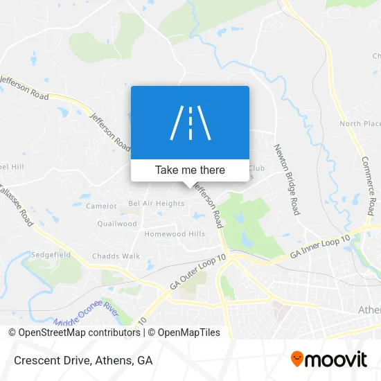 Crescent Drive map
