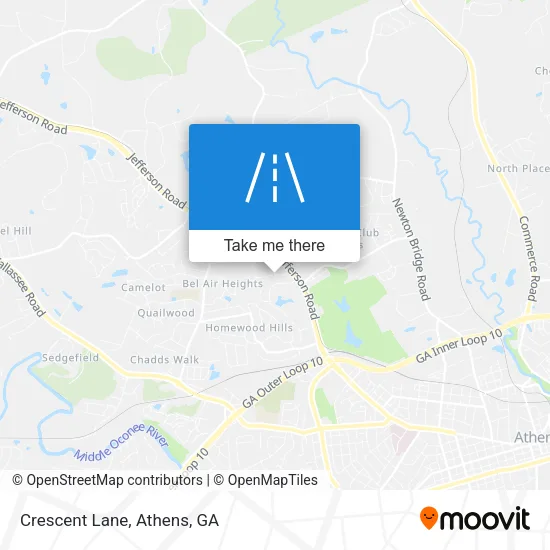 Crescent Lane map