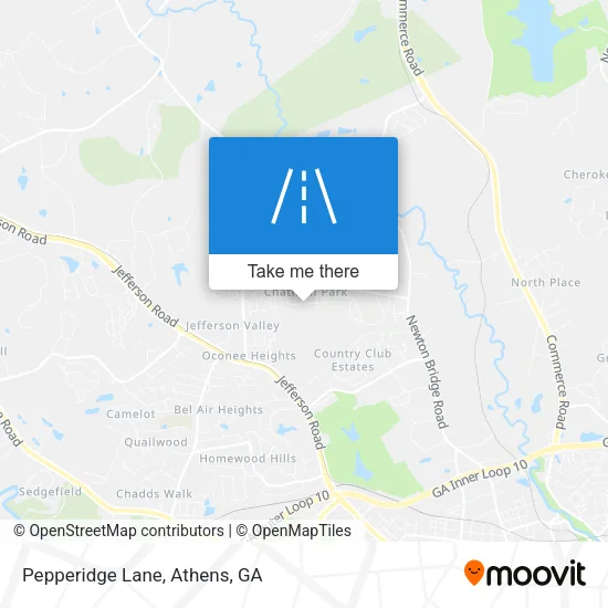 Pepperidge Lane map