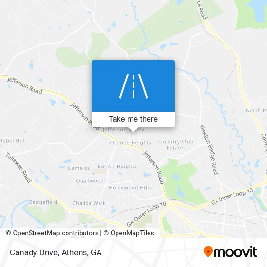 Canady Drive map