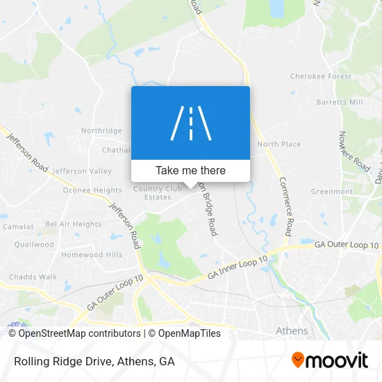 Rolling Ridge Drive map