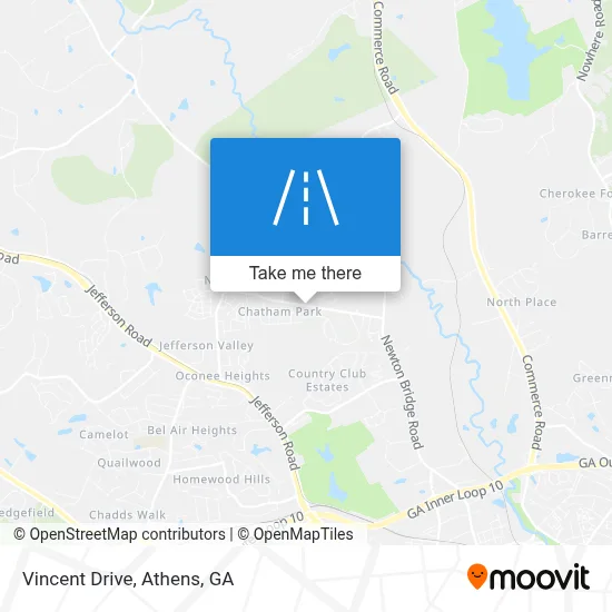 Vincent Drive map