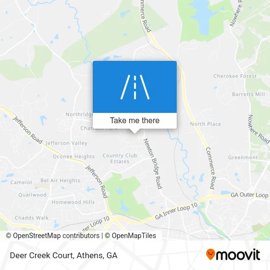 Deer Creek Court map