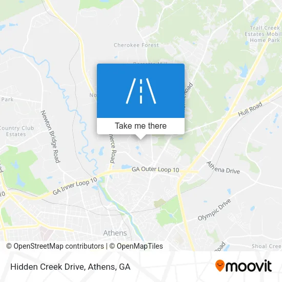 Hidden Creek Drive map