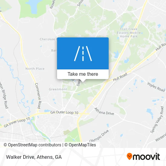 Walker Drive map