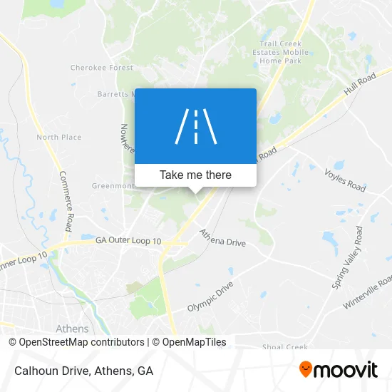 Calhoun Drive map