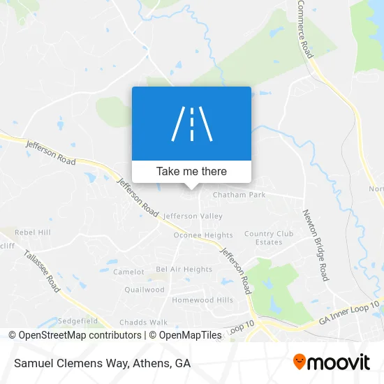 Samuel Clemens Way map