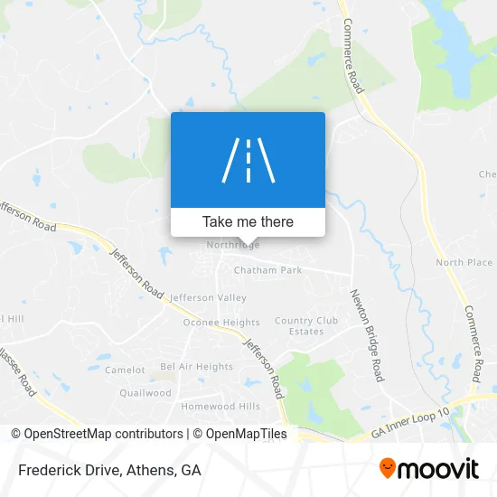 Frederick Drive map