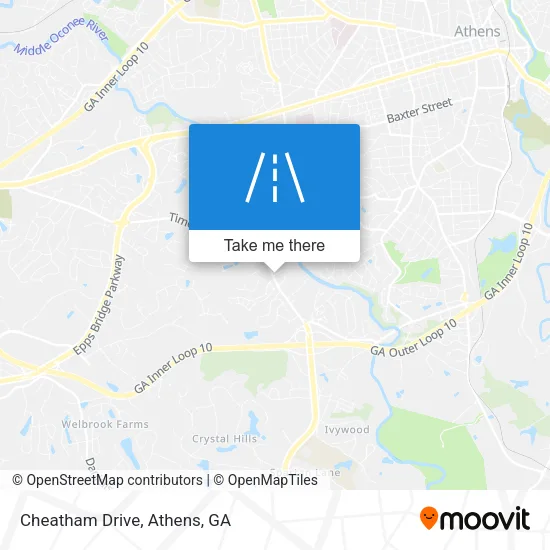 Cheatham Drive map
