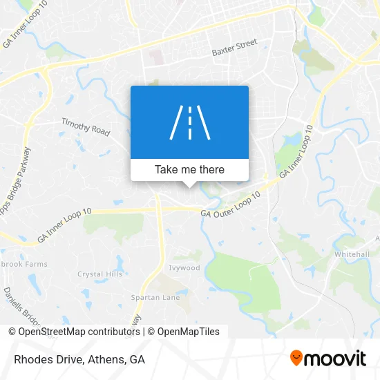 Rhodes Drive map