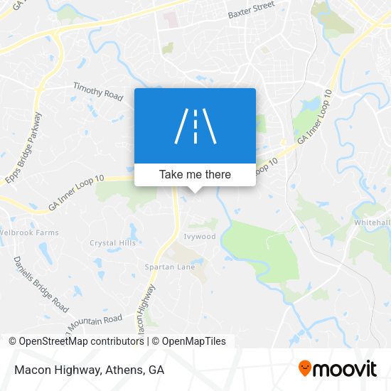 Mapa de Macon Highway