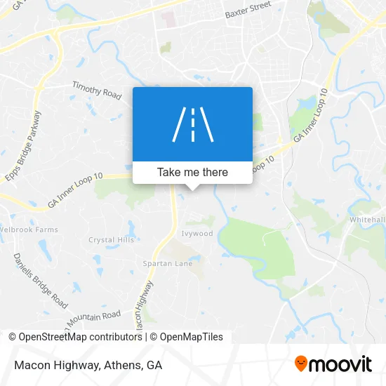 Macon Highway map