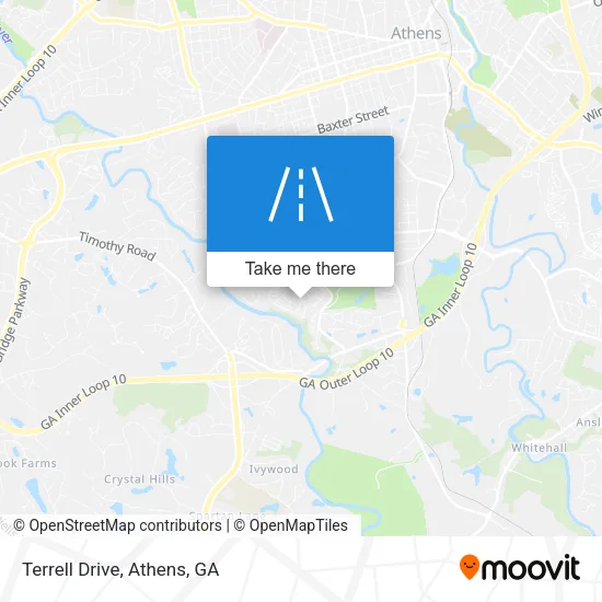 Terrell Drive map