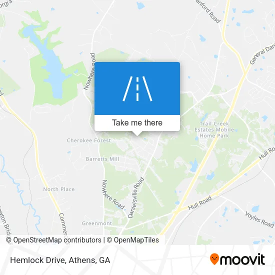 Hemlock Drive map