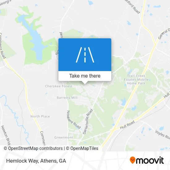 Hemlock Way map