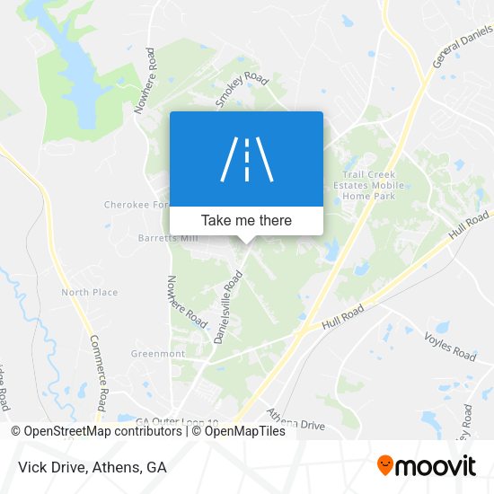 Vick Drive map