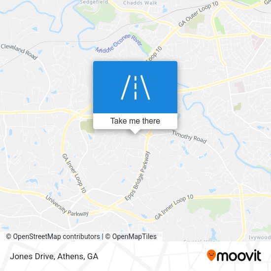 Jones Drive map