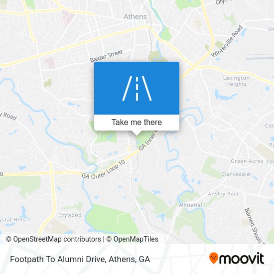 Footpath To Alumni Drive map