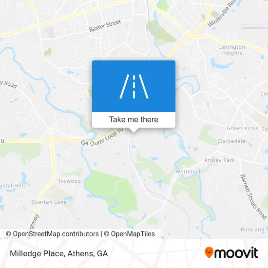Milledge Place map