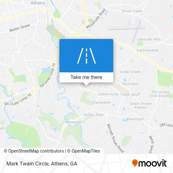 Mark Twain Circle map