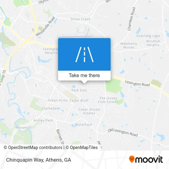 Chinquapin Way map