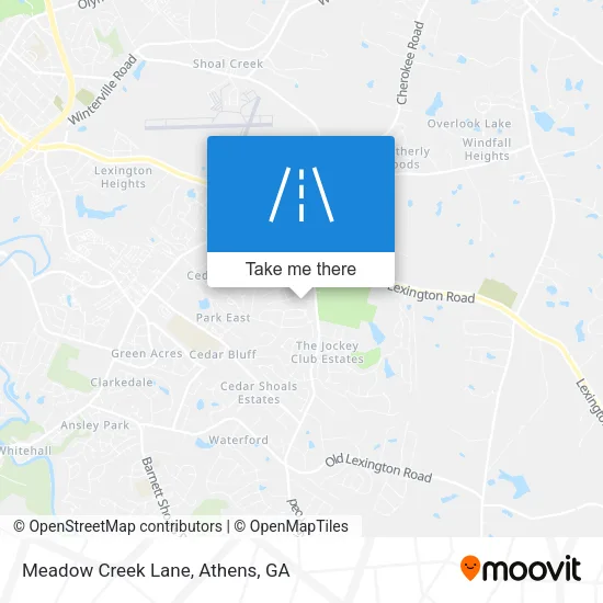 Meadow Creek Lane map